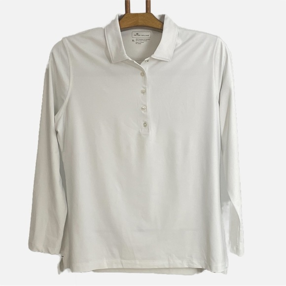 Peter Millar Golf Polo White Size XL - Picture 2 of 10